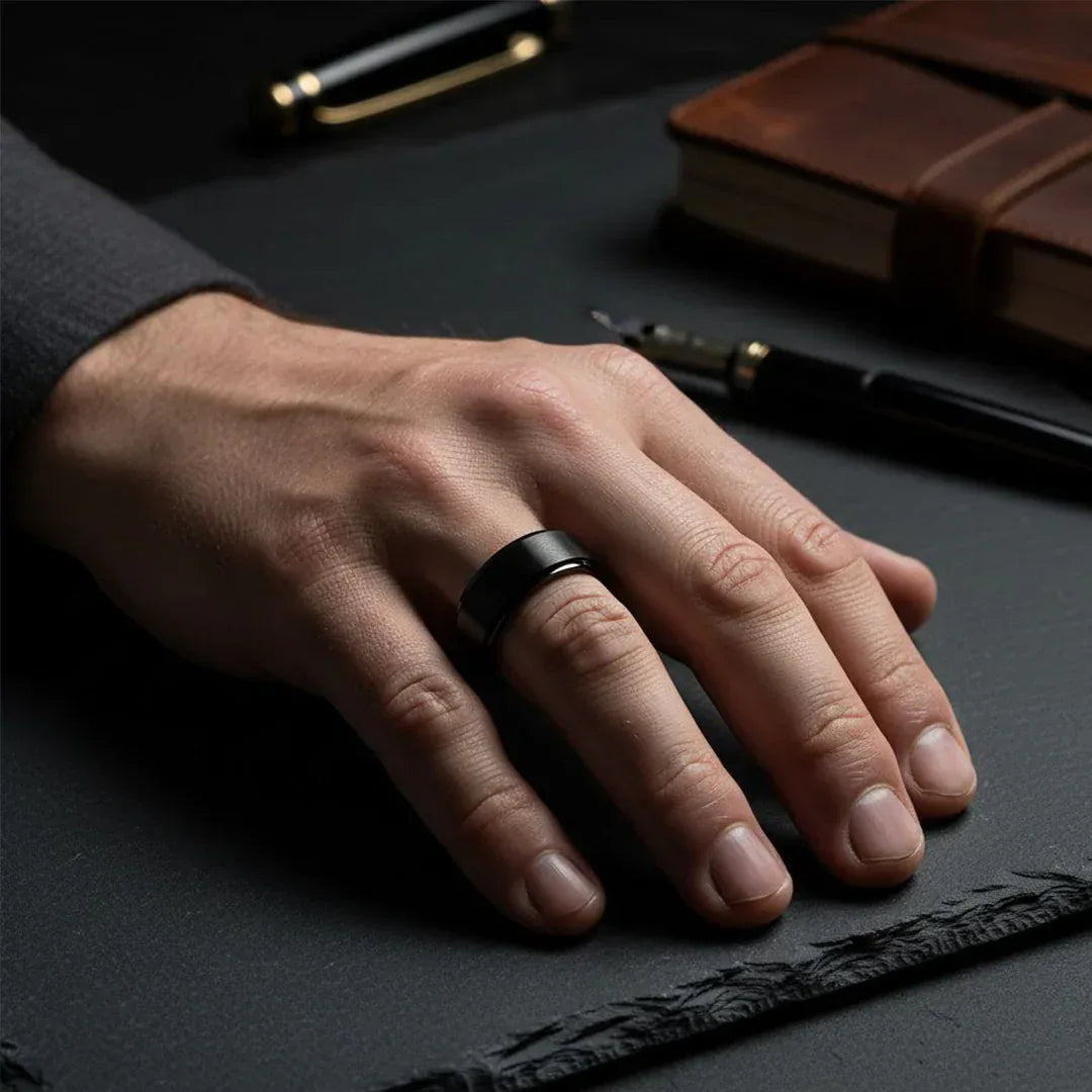 Black Tungsten Ring - Fourovr