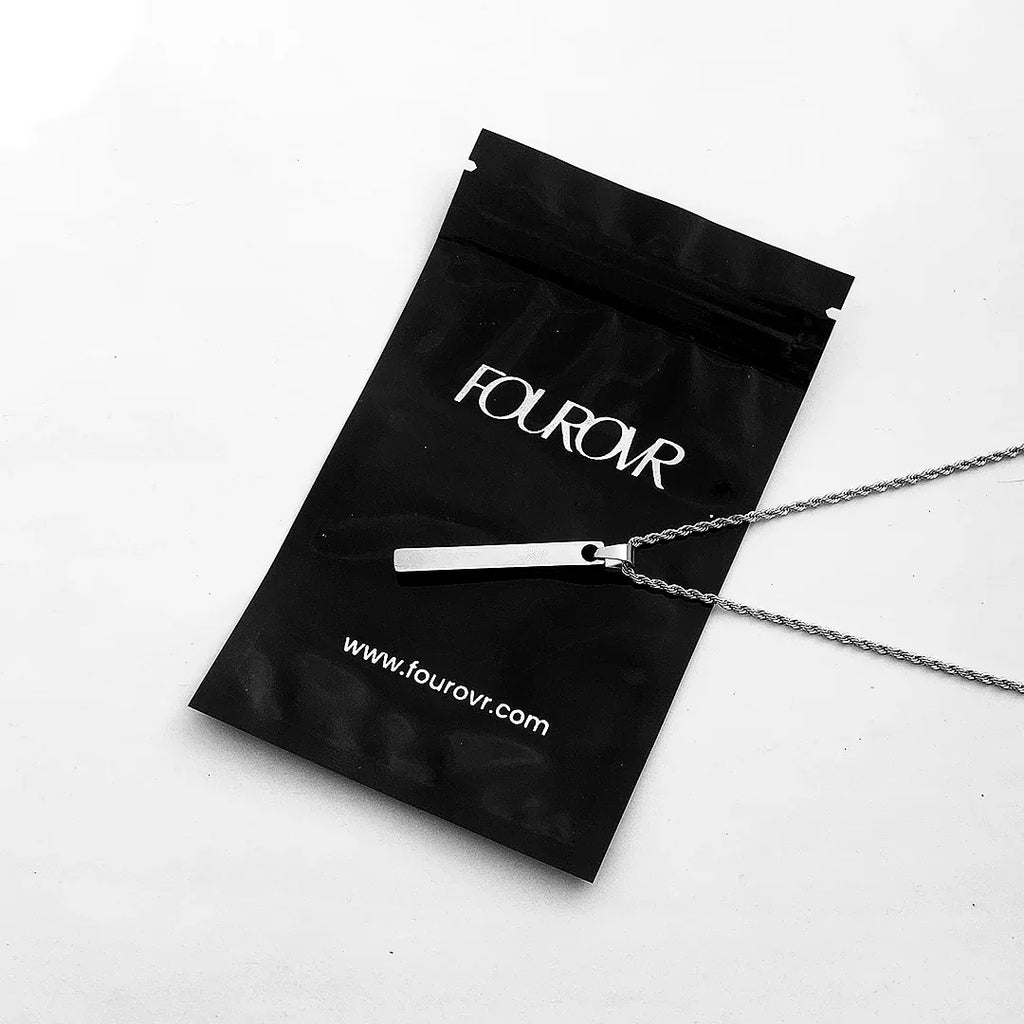 Vertical Bar Necklace - Fourovr