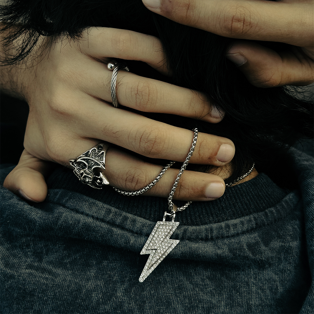 Thunderbolt Pendant Necklace