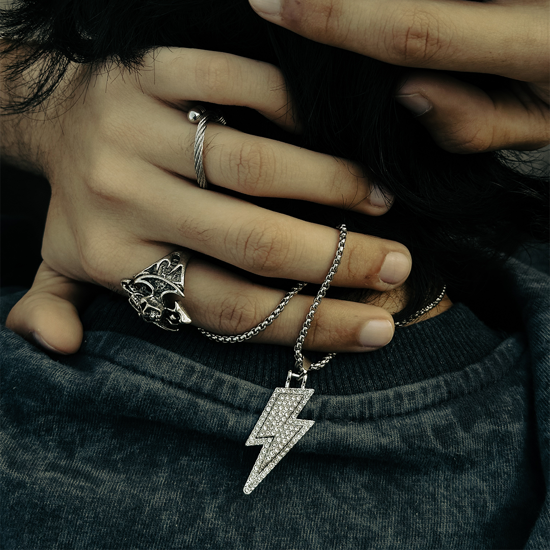 Thunderbolt Pendant Necklace